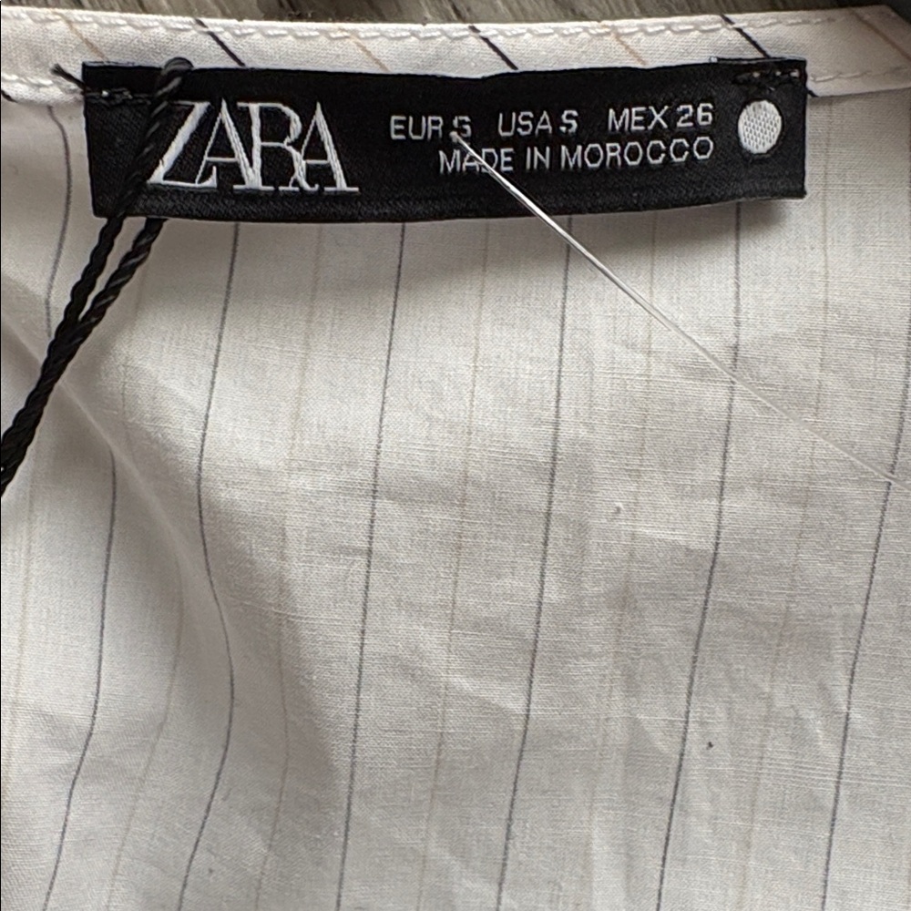 Zara mixed poplin Tunic/ Dress/ Jacket size Small NWT - Picture 13 of 13